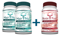 HairNu (2 Bottle) + Biotin Pure (1 Bottle)